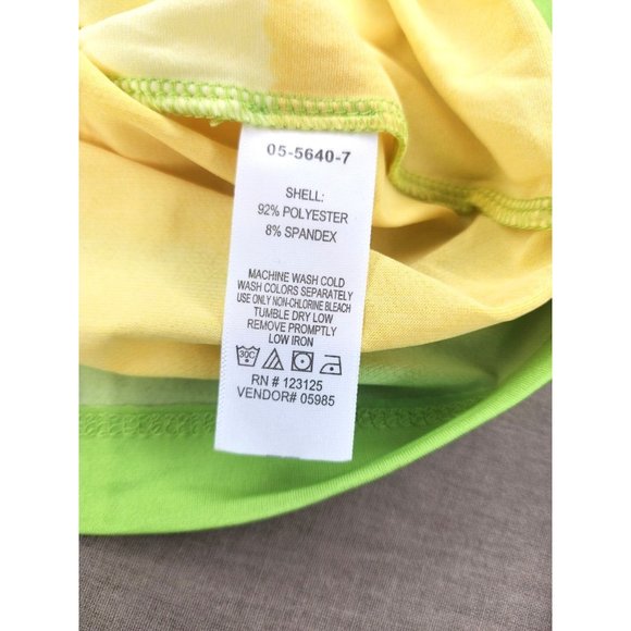 Rare Club Style Yellow Green Nightgown Sleepwear Summer Sleeveless Dress Size 12 - Picture 8 of 13